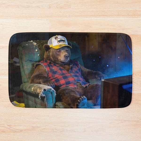 Item preview, Sloppy Bear Spends His Winter Watching Television designed and sold by Tridentulus.