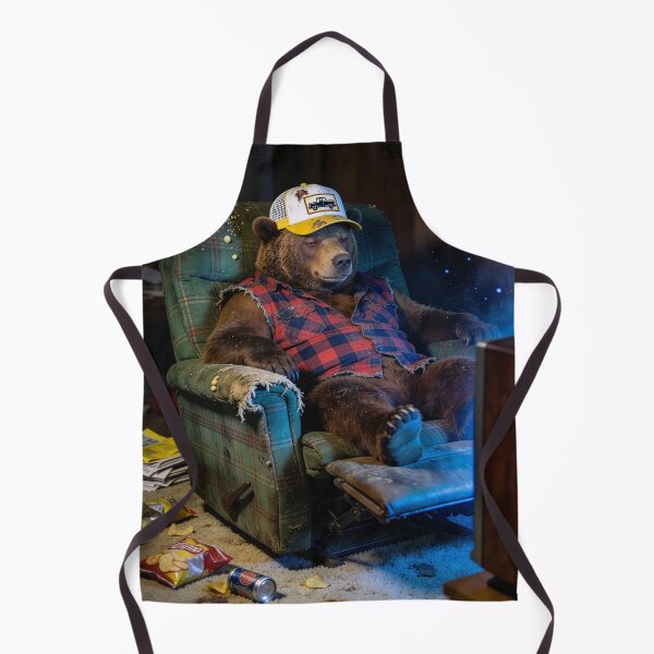 Item preview, Sloppy Bear Spends His Winter Watching Television designed and sold by Tridentulus.