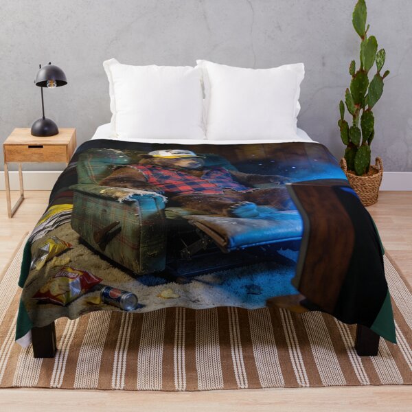 Item preview, Sloppy Bear Spends His Winter Watching Television designed and sold by Tridentulus.