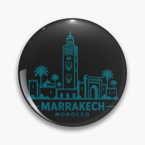 Item preview, Marrakech Morocco Line Art Skyline Poster designed and sold by CMYKStudio.