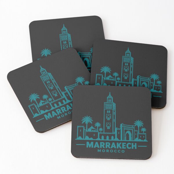 Item preview, Marrakech Morocco Line Art Skyline Poster designed and sold by CMYKStudio.