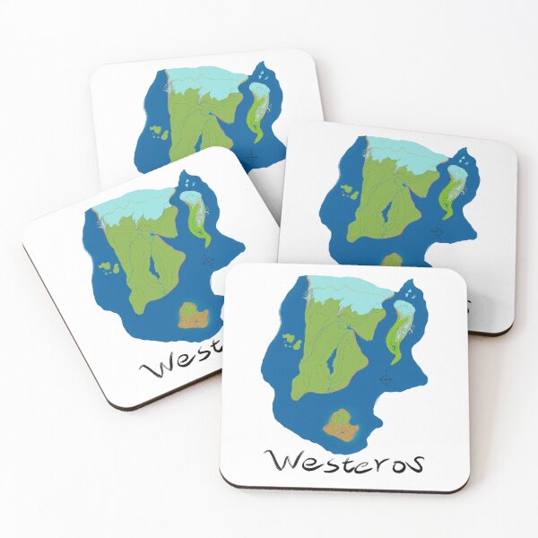 Item preview, Westeros topographical map  designed and sold by LartistM.
