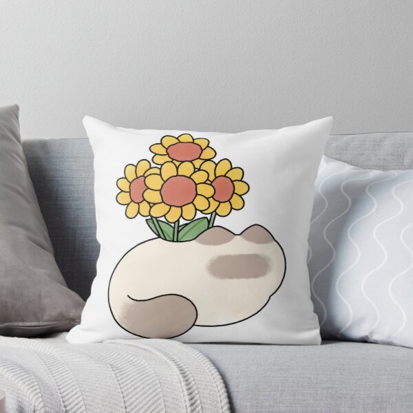 Item preview, Siamese cat-shaped jar with a sunflower designed and sold by Rohyadalim.