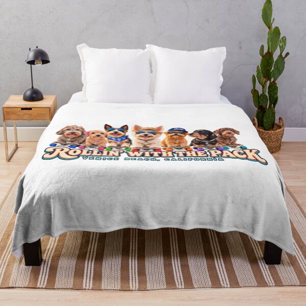 Item preview, Rollin’ With the Pack – Venice Beach Skate Dogs designed and sold by Russell Thorne.