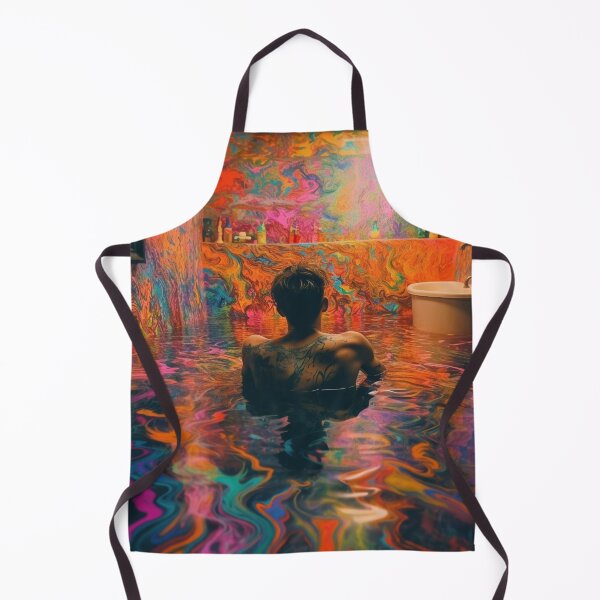 Item preview, Man Submerged in a Flooded Rainbow Bathroom designed and sold by MongLongStudio.