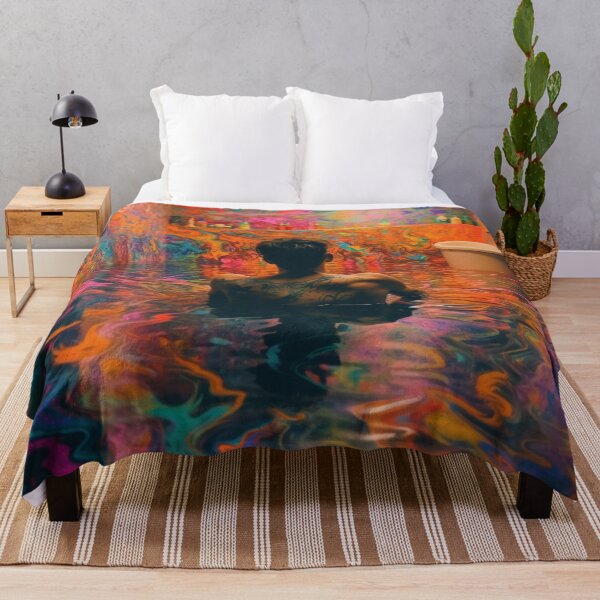 Item preview, Man Submerged in a Flooded Rainbow Bathroom designed and sold by MongLongStudio.