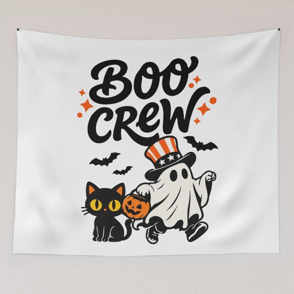 Item preview, Spooky Season Boo Crew Cute Ghost Halloween designed and sold by mazyoy.