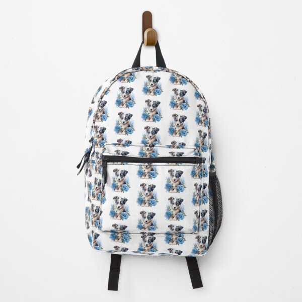 Item preview, Blue Rose Puppy | Elegant Floral Aesthetic Art designed and sold by Mandayartstudio.