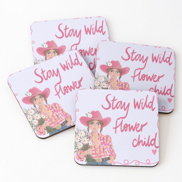 Item preview, Stay Wild flower child designed and sold by LoveandBlooms26.
