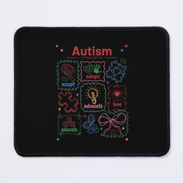 Item preview, Autism Acceptance Doodle Collage Support designed and sold by Kaliundt.