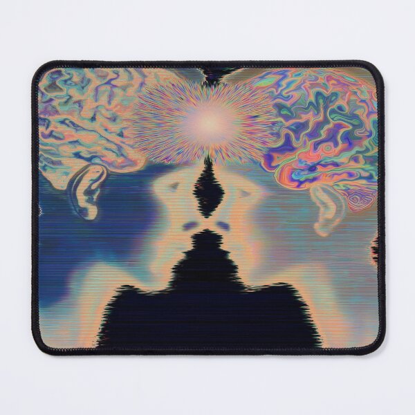 Item preview, Connected Two Minds Psychedelic Silhouette Art designed and sold by MongLongStudio.