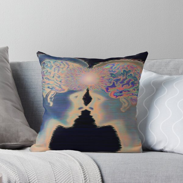 Item preview, Connected Two Minds Psychedelic Silhouette Art designed and sold by MongLongStudio.