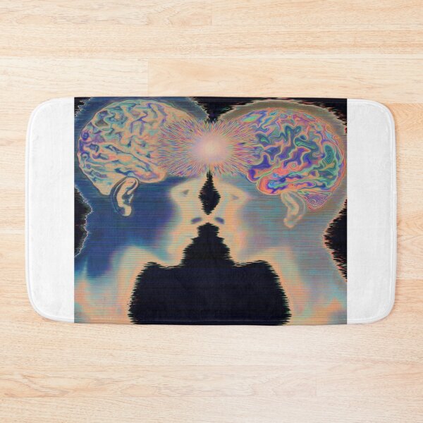 Item preview, Connected Two Minds Psychedelic Silhouette Art designed and sold by MongLongStudio.