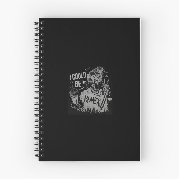 Item preview, I Could Be Meaner Skeleton Peace Sign Coffee designed and sold by Kaliundt.