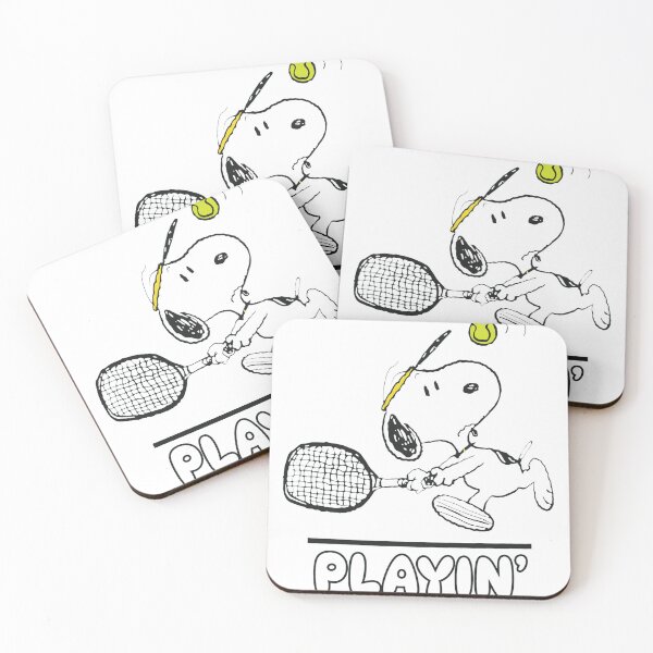 Item preview, Snoopy Playing Tennis Playin' Retro Cartoon Art designed and sold by SADIERMANN.