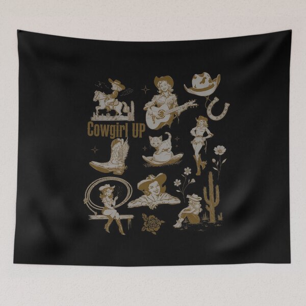 Item preview, Cowgirl Up Pinup Western Art  designed and sold by Kaliundt.