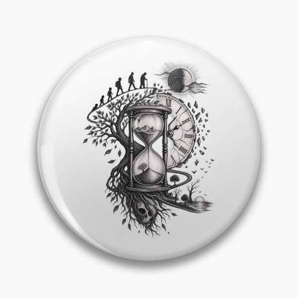 Item preview, The Passage of Time Gothic Surrealist Ink Art designed and sold by optimusprime39.