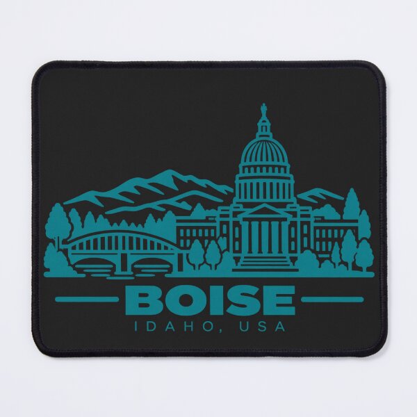 Item preview, Boise Idaho USA Line Art Skyline Poster designed and sold by CMYKStudio.