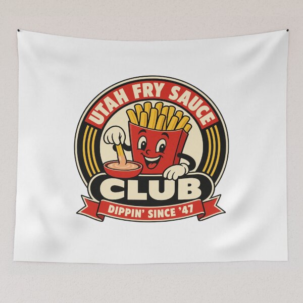 Item preview, Utah Fry Sauce Club Retro Mascot designed and sold by Dresut.