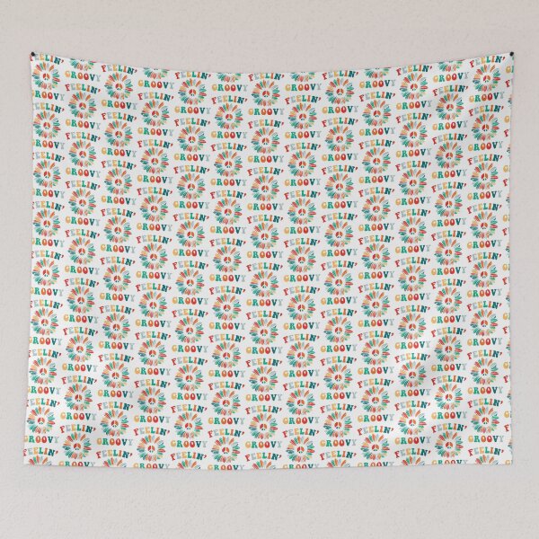 Item preview, Feelin Groovy Retro Vibes Psychedelic Design with Bold Colors designed and sold by CAROLINE MARTINS.