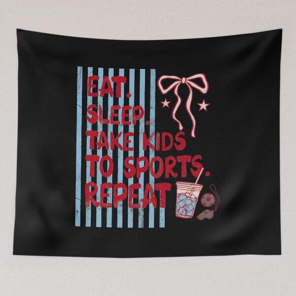 Item preview, Eat Sleep Take Kids Sports Repeat Graphic designed and sold by Kaliundt.