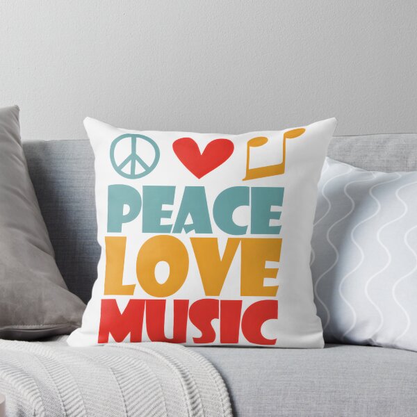 Item preview, Peace Love Music Graphic Design for Music Lovers and Peace Enthusiasts designed and sold by CAROLINE MARTINS.