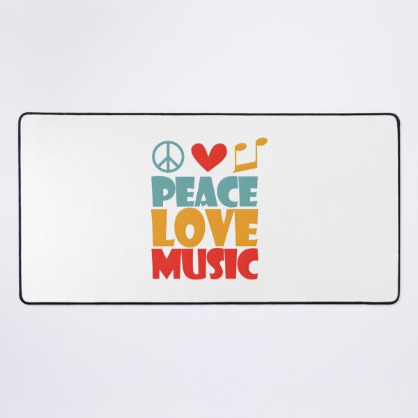 Item preview, Peace Love Music Graphic Design for Music Lovers and Peace Enthusiasts designed and sold by CAROLINE MARTINS.