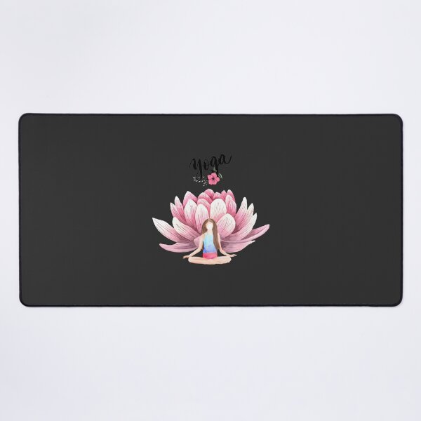 Item preview, Serene Yoga Woman with Lotus Flower Illustration for Mindfulness and Meditation designed and sold by carlottamascolo.