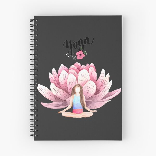 Item preview, Serene Yoga Woman with Lotus Flower Illustration for Mindfulness and Meditation designed and sold by carlottamascolo.