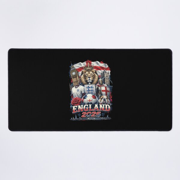 Item preview, England Lion Knight Soccer Rose Bulldog Flag 2026 Art designed and sold by SADIERMANN.