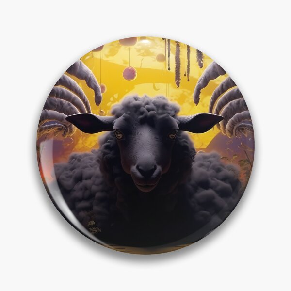Artikelvorschau, Psychedelic black sheep entworfen und verkauft von MongLongStudio.