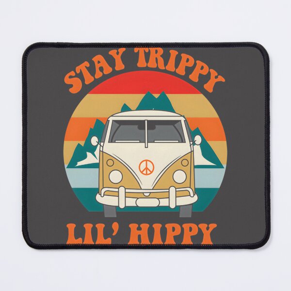 Item preview, Stay Trippy Lil Hippy Psychedelic Retro Vibes Design designed and sold by CAROLINE MARTINS.