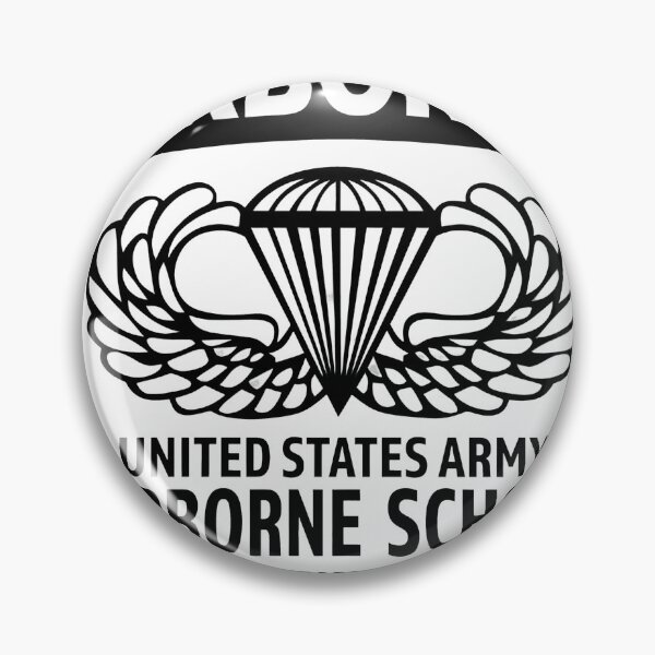 Item preview, Retro Military Airborne School Parachute Wings Emblem designed and sold by DovieBahringer.