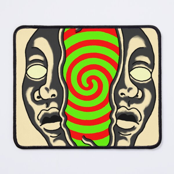 Item preview, Split Head Hypnotic Spiral Art designed and sold by MARCOSURREAL.