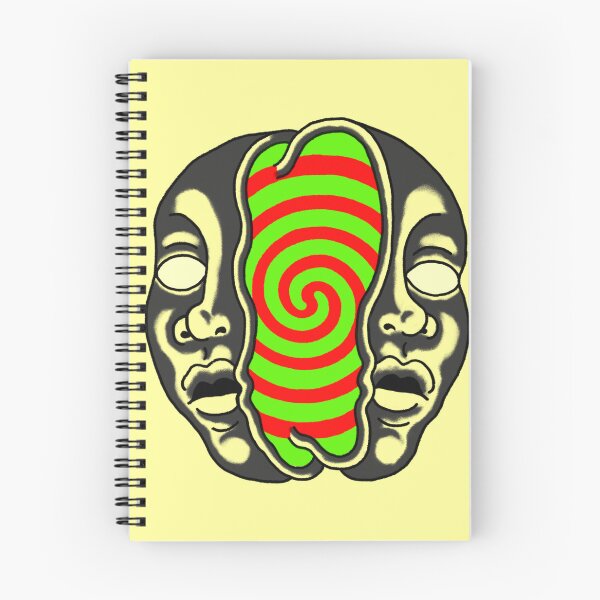 Item preview, Split Head Hypnotic Spiral Art designed and sold by MARCOSURREAL.