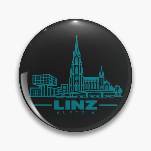 Item preview, Linz Austria Line Art Skyline Poster designed and sold by CMYKStudio.