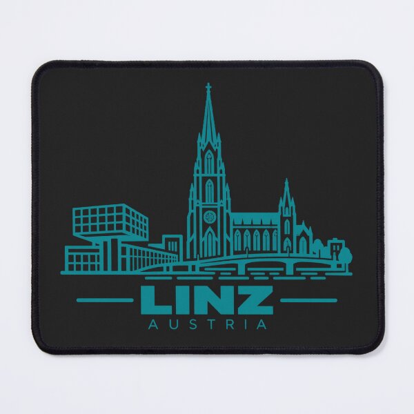 Item preview, Linz Austria Line Art Skyline Poster designed and sold by CMYKStudio.