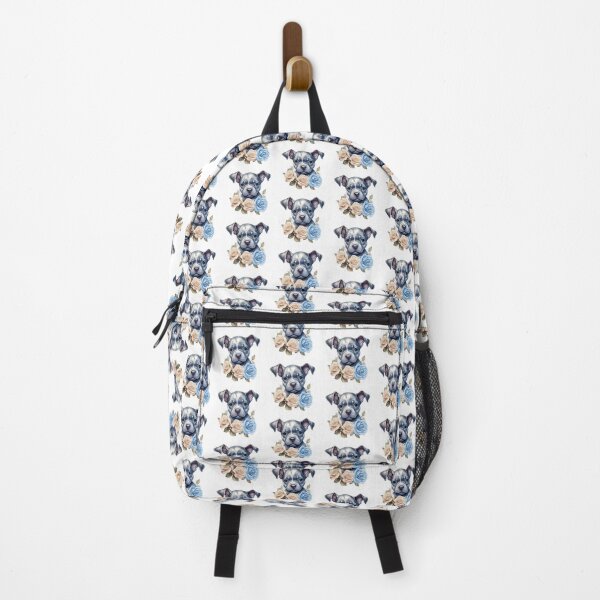 Item preview, Blue Rose Puppy | Elegant Floral Aesthetic Art designed and sold by Mandayartstudio.