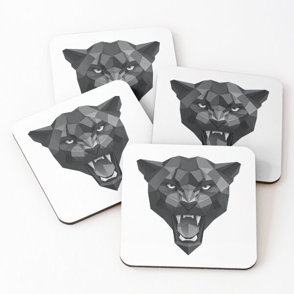 Item preview, Geometric Panther Roar – Bold Vector Jungle Beast designed and sold by Alphakenon.