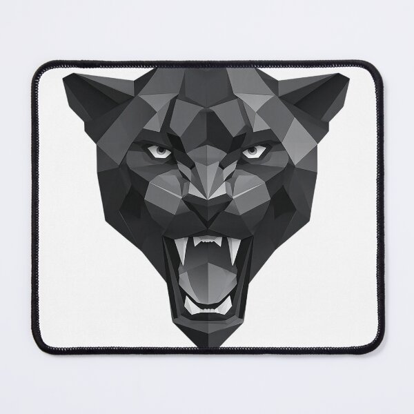 Item preview, Geometric Panther Roar – Bold Vector Jungle Beast designed and sold by Alphakenon.