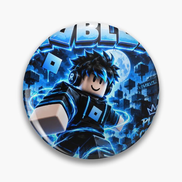 Item preview, Roblox Gamer Blue Neon Gaming Fan Art designed and sold by NBT-NOVA.