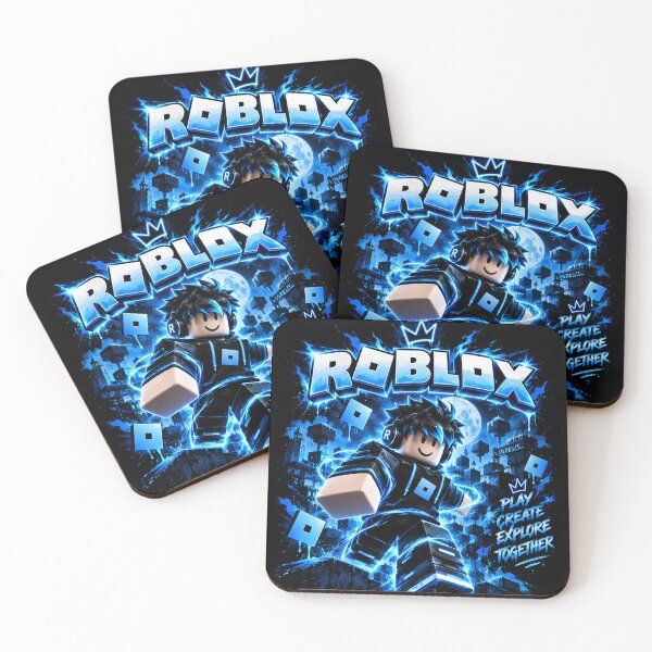 Item preview, Roblox Gamer Blue Neon Gaming Fan Art designed and sold by NBT-NOVA.