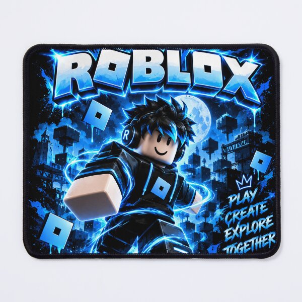 Item preview, Roblox Gamer Blue Neon Gaming Fan Art designed and sold by NBT-NOVA.