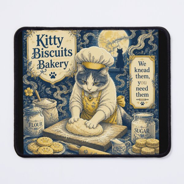 Item preview, Kitty Biscuits Bakery- Vintage Sugar Cookies designed and sold by Shelley Loewnau-Jones Studio.