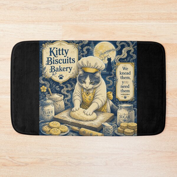Item preview, Kitty Biscuits Bakery- Vintage Sugar Cookies designed and sold by Shelley Loewnau-Jones Studio.