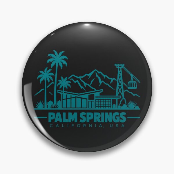 Item preview, Palm Springs California USA Line Art Travel Poster designed and sold by CMYKStudio.