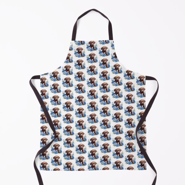 Item preview, Blue Rose Puppy | Elegant Floral Aesthetic Art designed and sold by Mandayartstudio.