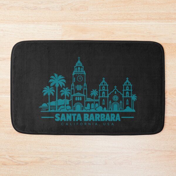 Item preview, Santa Barbara California USA Line Art Skyline Poster designed and sold by CMYKStudio.