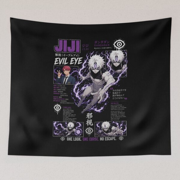 Item preview, Jiji Evil Eye Dandadan Dark Anime Poster designed and sold by SirLivy.
