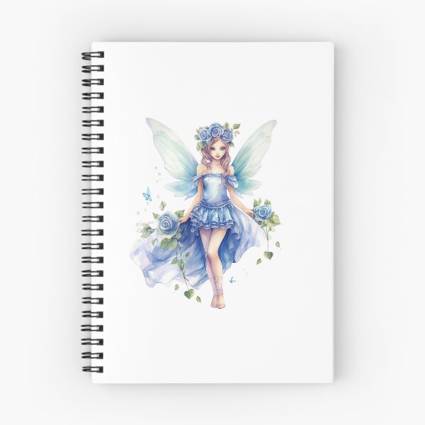 Item preview, Blue Rose Fairy | Elegant Floral Aesthetic Art designed and sold by Mandayartstudio.